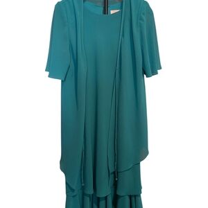 Women's Teal Sleeveless Dress